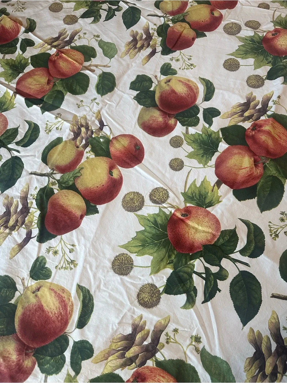 Williams Sonoma 70 inch Round apples/fall